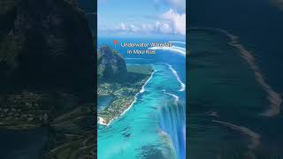 Don't Believe it Until You See it! Underwater Waterfall in Mauritius Island Will Shock You #shorts