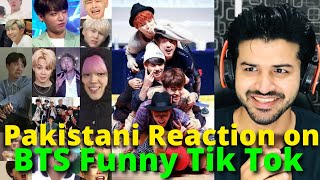 BTS Funny Moments Tiktok Compilation (try not to laugh) | REACTION