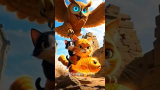 Fearless Dad Cat \u0026 Son’s Dangerous Jungle Treasure Adventure! 🙀 #shorts #catshorts