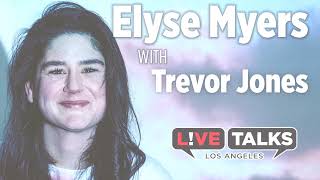 Elyse Myers with Trevor Jones at. Live Talks Los Angeles
