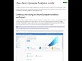 Introduction to azure synapse analytics