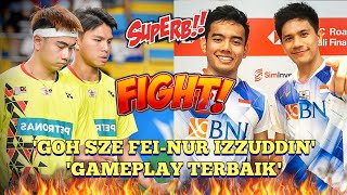 Wow!!Smash Paduu 🇲🇾Goh Sze Fei-Izzuddin Rumsani Punca Kemenangan🔥!!Gameplay Mantap!!#bwf