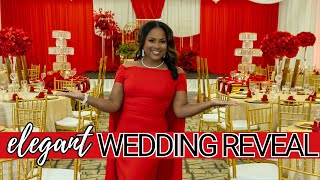 Elegant Red and Gold Wedding Decor Reveal: Finding Love Again Part 2