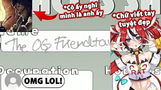 Chữ viết tay của Bae bị chê tới tấp trong khi của Friendtaro...【Hololive Vietsub】