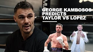 George Kambosos Predicts Josh Taylor vs Teofimo Lopez Fight