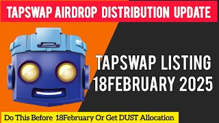 Tapswap Airdrop Update| Tapswap Airdrop Allocation| Important Requirements for TAPSWAP Allocation