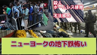 国内外の反応「ニューヨーク」地下鉄内で寝ていたら不法移民に火をつけられる　なおNY市は自国民のホームレスを排除の予定