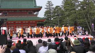 京炎そでふれ！京躍華『澄澪（すみれ）』2024　　さくらよさこい2024　神宮道会場