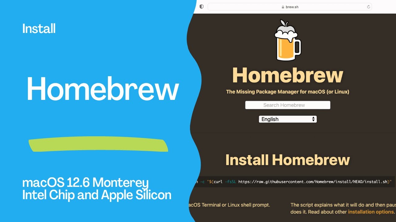 Install MacOS Homebrew In MacOS 12.6 Monterey - YouTube