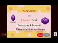 Bootstrap 4 Tutorial #14 Bootstrap Button Group uses and implementations