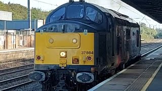 ROG Class 37,37884 At Hitchin with Mega thrash