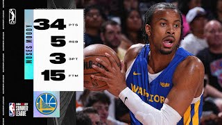 Moses Moody Goes Off For 34 Points on ONLY 13 SHOTS For Warriors