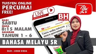 🔴 [LIVE] BAHASA MELAYU SR, PENJODOH BILANGAN OLEH CIKGU DIKDA #ALLINONE #02 #TUISYENPERCUMA