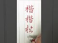 “大人の中学生で習う漢字！楷・行・草！1103「楷」 shorts calligraphy ピタゴラスイッチ ペン字 習字 硬筆 art ペン字 書体 硬筆