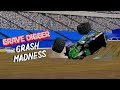 Monster Jam BeamNG Crash Madness Grave Digger Edition!