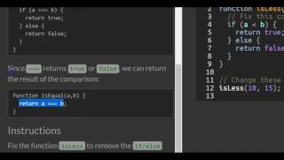 Returning Boolean Values from Functions, freeCodeCamp Basic Javascript