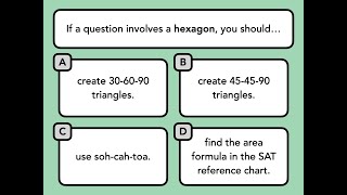 Hexagons — SAT Math Facts & Formulas Quiz (4)