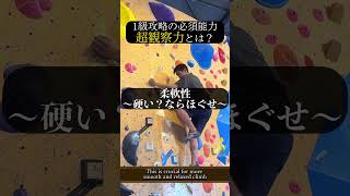 1級攻略に必要な5つのポイントとは？ #ボルダリング