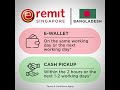 how long do money transfers take for each country and payment types