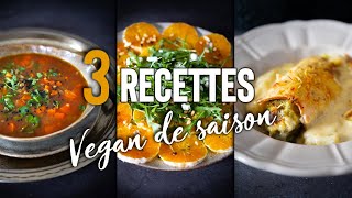 3 SEASONAL VEGAN RECIPES | WINTER