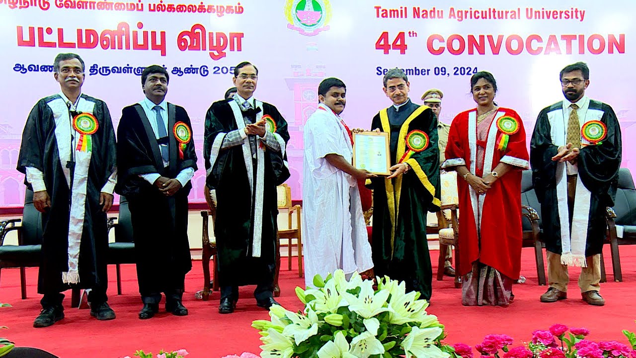 Tnau 44th Convocation 2024 Youtube