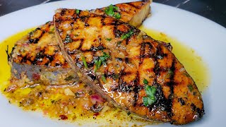 So Good! Easy and Tasty Pan Grilled Fish Steak Recipe in the Best Sauce Ever.