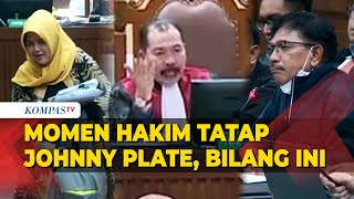 Hakim Fahzal Tatap Johnny Plate, Geram Dengar Kesaksian Anak Buahnya: Semua Jadikan Tersangka Saja!