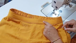 पैंट प्लाजो में half elastic/ half belt लगाना सीखें, 2021