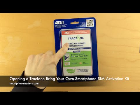 Opening a Tracfone Bring Your Own Smartphone SIM Activation Kit Opening a Tracfone Bring Your Own Smartphone SIM Activation Kit