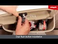 WIRQUIN DUAL FLUSH BUTTON Installation + removal