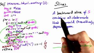 Backward Slice - Software Debugging