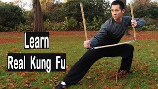 Shaolin Kung Fu Wushu Three Section Staff Step By Step For Beginners