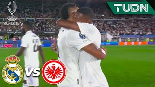 ¡Campeón merengue! Real Madrid se funde en abrazos |Real Madrid 2-0 Frankfurt | Super Cup 2022 |TUDN