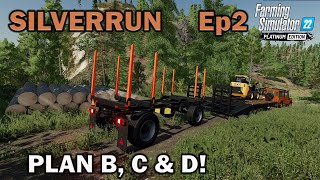 SILVERRUN FOREST | FS22 | Ep2 | PLAN B, C & D! | Farming Simulator 22 PS5 Let’s Play.