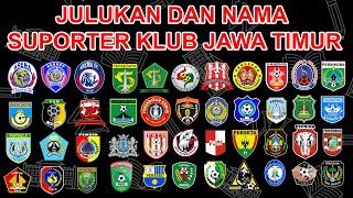 Nama Suporter dan Julukan Klub Sepak Bola Jawa Timur