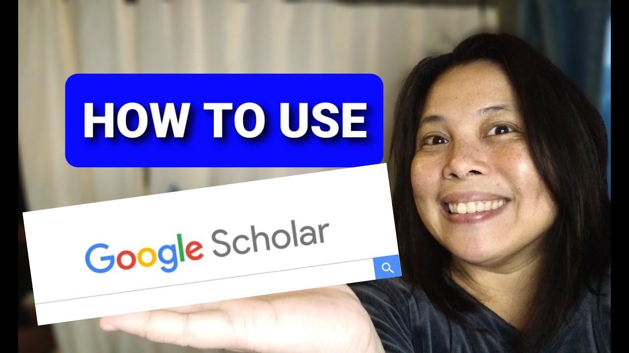 HOW TO USE GOOGLE SCHOLAR - YouTube