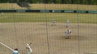 2009年春季高校野球　寒河江高校vs山形南高校　三回裏2