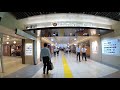 【4k乗換動画】walkking around tokyo station　東京駅　自由通路　地下と一階　散歩