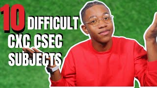 TOP 10 MOST DIFFICULT CXC CSEC SUBJECTS 2024 (you will be surprised)| Anthony Goddard