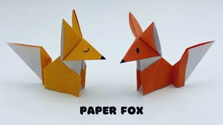 How To Make Easy Paper FOX For Kids / ORIGAMI FOX / Paper Craft Easy / KIDS crafts / EASY ORIGAMI
