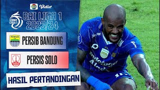 Hasil Akhir Pertandingan - Persib Bandung Vs Persis Solo | BRI Liga 1 2023/24