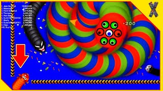 WORMS ZONE MAGIC 🐍 - Rắn Săn Mồi #355 Biggest Worm - Epic Worms Zone Gameplay - Xmood Roy