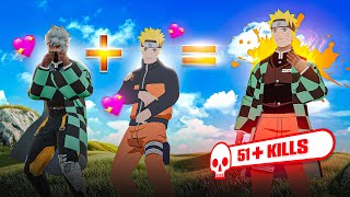 NARUTO x TANJIRO = TGR GTK111 🗿☠ 51 Kills Only Headshot 🥶 Garena Free Fire