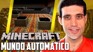 Minecraft - Visitando o MUNDO AUTOMATICO Insano, VAMOS CONSTRUIR Tudo no Nosso Mundo
