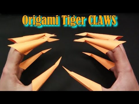 Origami CLAWS Tiger The MOST EASY Origami of Stickers ✦ IN ENGLISH✦ - Yakomoga Origami tutorial Origami CLAWS Tiger The MOST EASY Origami of Stickers ✦ IN ENGLISH✦ - Yakomoga Origami tutorial