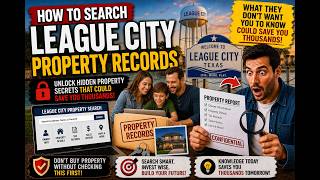 How to search League City property records