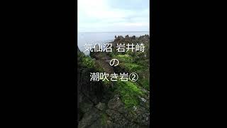 気仙沼 岩井崎の潮吹き岩②