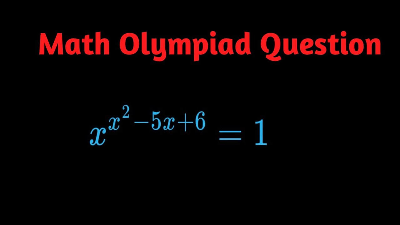 Math Olympiad Question How To Solve Youtube