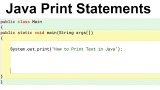 Print Methods in Java Programming | SNS Institutions