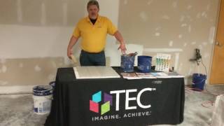 Tec Training on Thinset and Grout